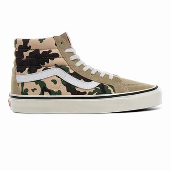 Férfi Vans Anaheim Factory SK8-Hi 38 DX Magasszárú Cipő VA0895372 Khaki/Camo